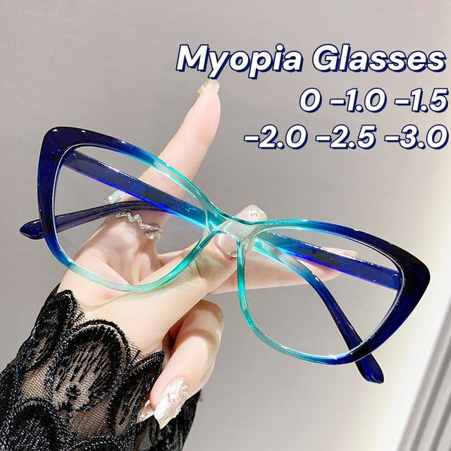 ERIKOLE Katzenaugen-Brille, Unisex, Vollrand, Kunststoff, blau - Bild 1