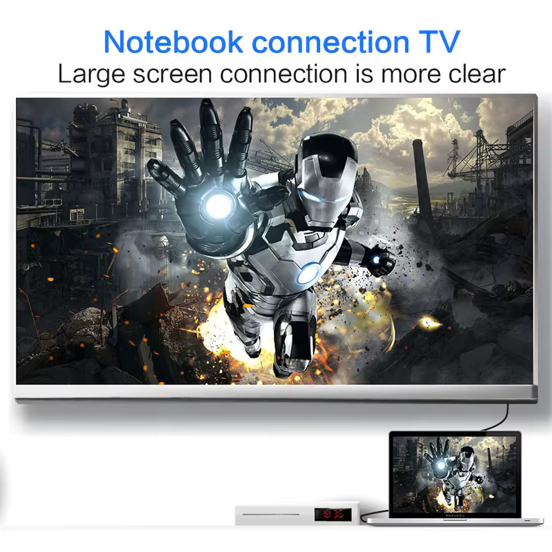 DOONJIEY HDMI auf DVI Adapterkabel, bidirektionales DVI-D 24+1 HDTV-Konverterkabel für LCD-HDTV und DVD-Monitore, Schwarz - Bild 2