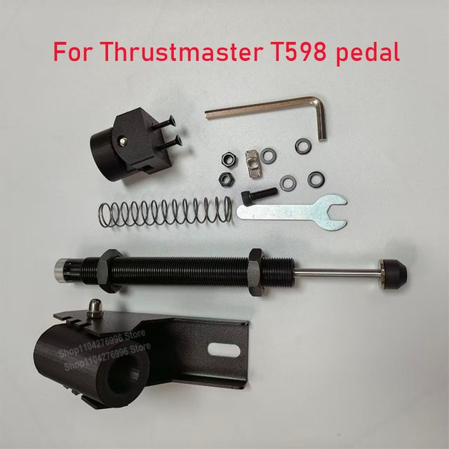 Thrustmaster DIY-Nachrüstsatz für T598 Pedale mit hydraulischer Dämpfung, Rennspiel-Pedalset in Schwarz mit Bremse, Gas und Kupplung - Bild 1