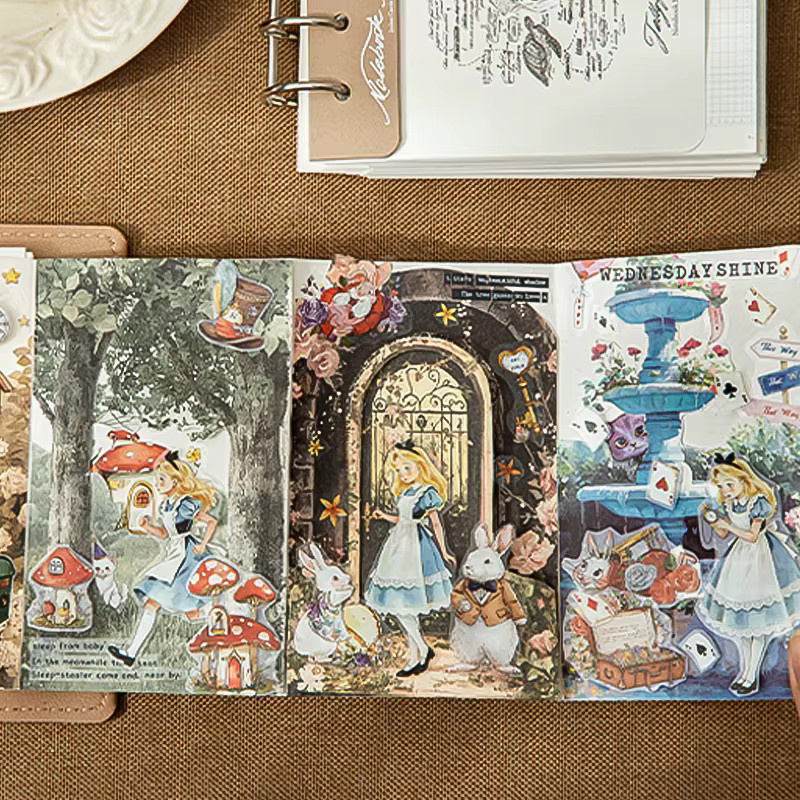 Mr.Paper Märchen-Thema Ausgestanzte PET-Aufkleber für DIY Journal und Dekoration, 50 Blatt, Mehrfarbig - Bild 4