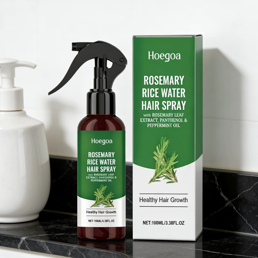 Hoegoa Rosmarin-Reiswasser Haarspray, 100 ml, Unisex - Bild 2