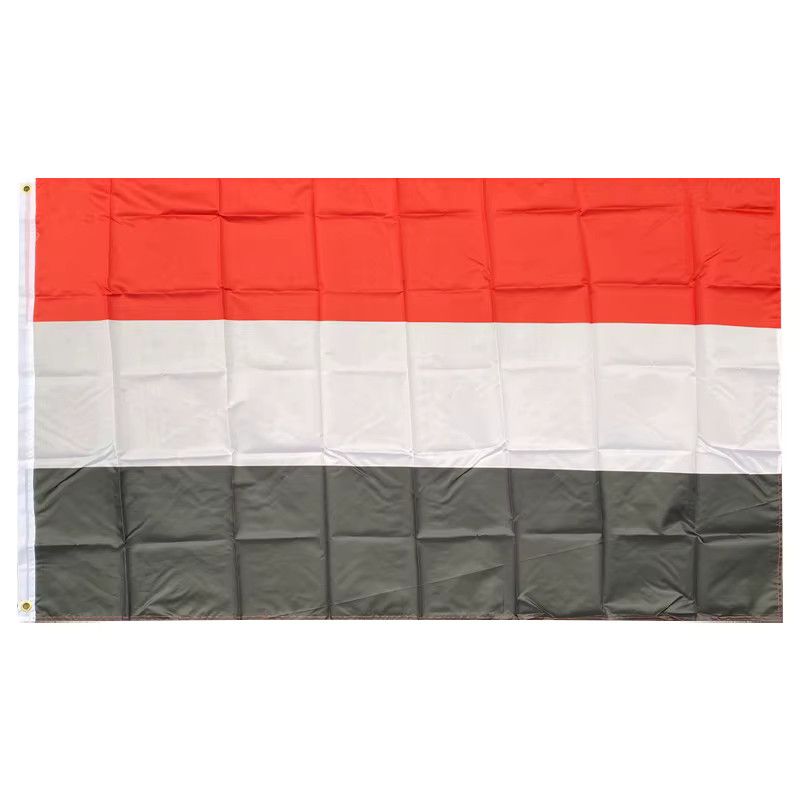 xvggdg Jemen-Flagge zum Aufhängen, Nationalflagge Banner, B: 150 cm, H: 90 cm - Bild 5