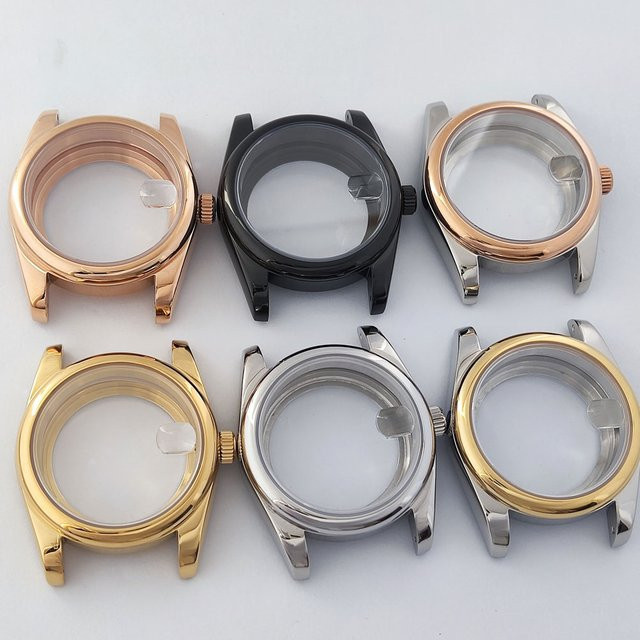 OUMASHI Uhrenzubehör, NH35-Gehäuse, Saphirglas, 36 mm/39 mm, Bicolor - Bild 1