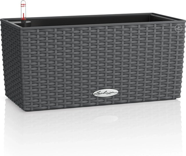 Lechuza Balkonkasten Balconera Cottage in Granit Grau, B: 40 cm, H: 19 cm, T: 19 cm - Bild 1