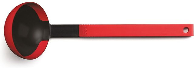 Hitzebeständige Silikon Schöpfkelle WOLL COOK IT in Rot und Schwarz - Bild 1