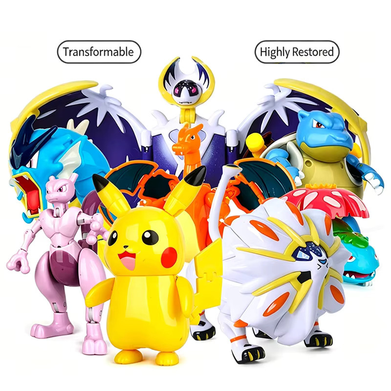 zhuangchen Pokémon Figuren mit Transformations-Pokeball, 6-teiliges Set - Bild 4