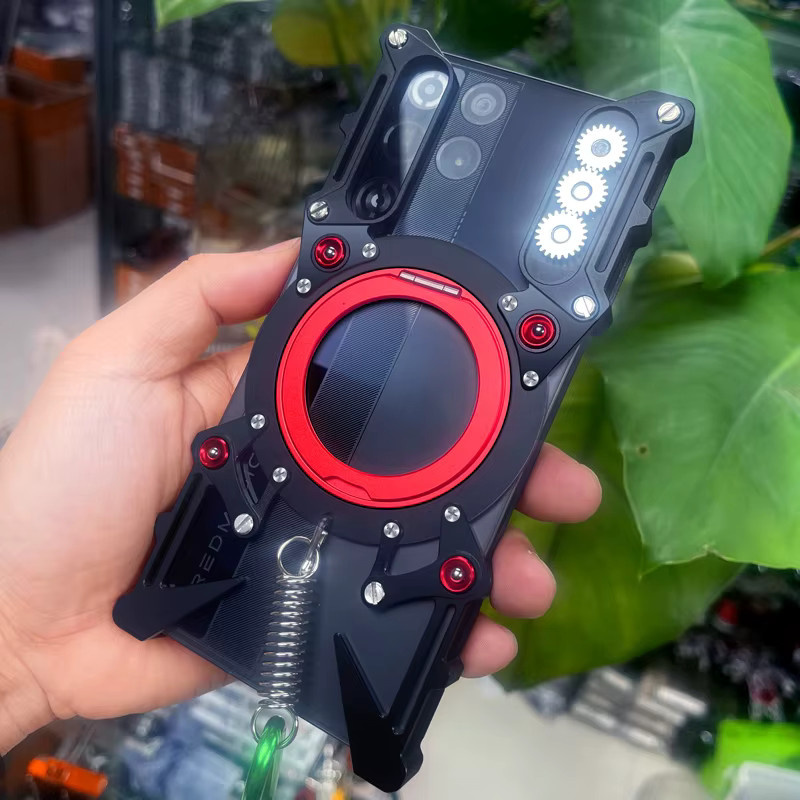 Nubia Redmagic 11s Pro+ Aluminium Schutzhülle mit 360-Grad-Schutz und integrierter Halterung in Silber oder Schwarz - Bild 2