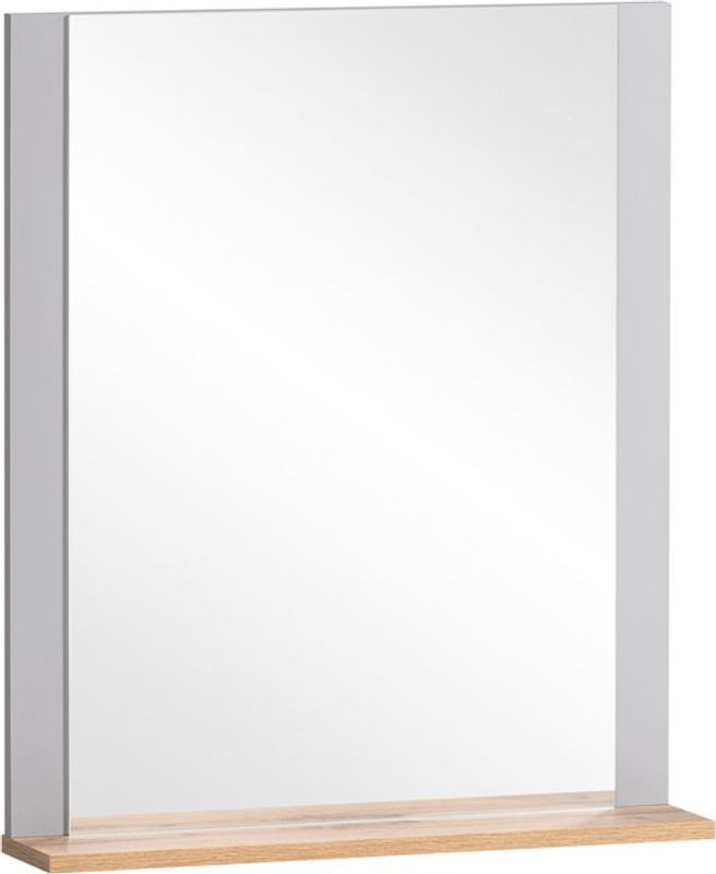 SCHILDMEYER Wandspiegel Jelda modern rechteckig in Grau mit Ablage, B/H/T: 60 x 71 x 12,3 cm - Bild 1