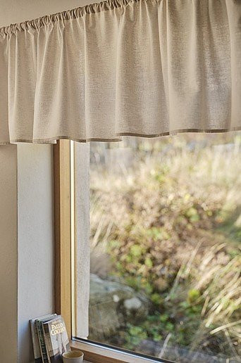 Jotex Schabracke MILLY aus Leinenmischung in Beige, semi-transparent, Höhe: 250 cm - Bild 1