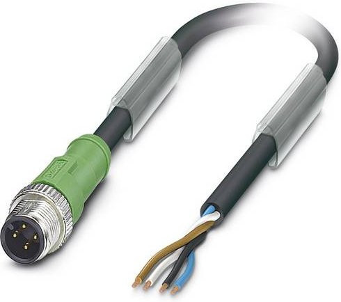 Phoenix Contact Sensor-Aktor-Steckverbinder M12 Stecker gerade, 4-polig, 15,00 m, schwarz-grau - Bild 1