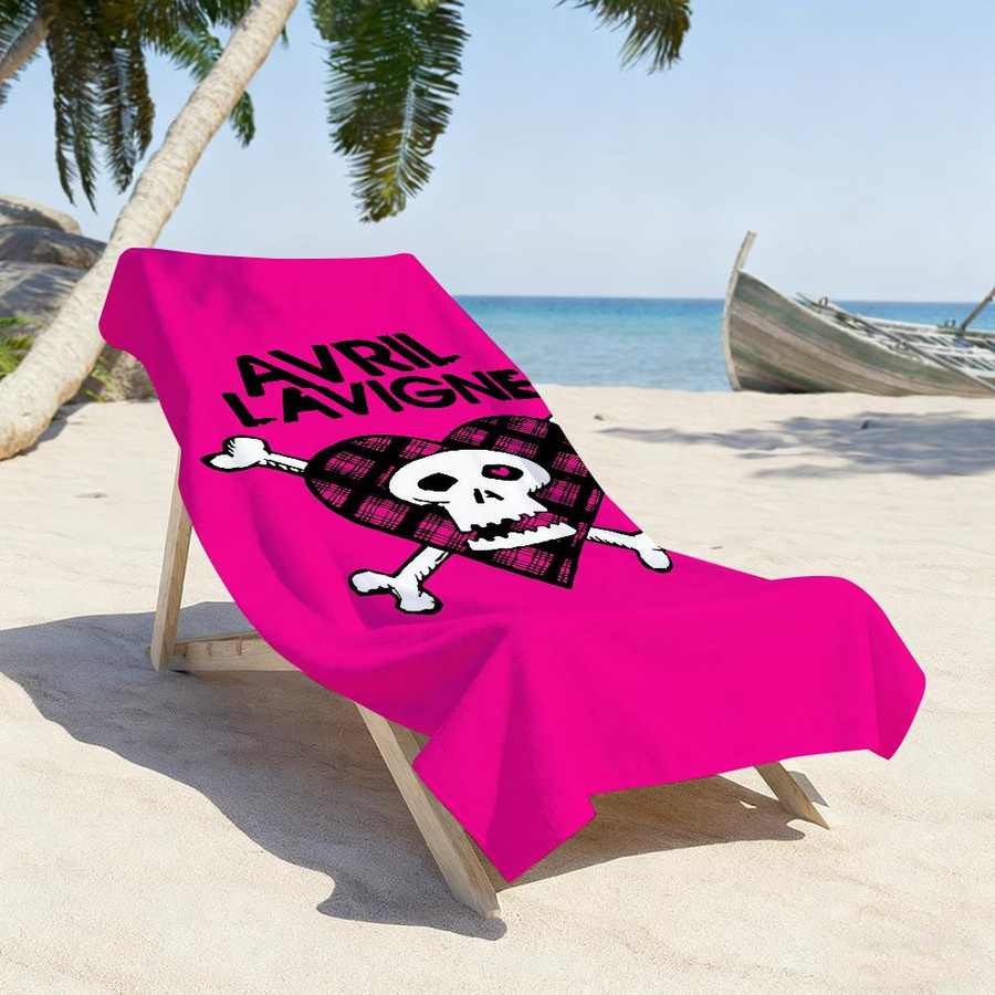 Avril Lavigne Let Go Musikhandtuch schnelltrocknend für Sport, Fitnessstudio und Strand, Breite: 40 cm, Höhe: 60 cm - Bild 2
