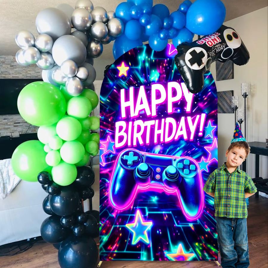 KAYOU Gaming Gamepad Geburtstag Banner zur Party Dekoration für Jungen - Bild 1