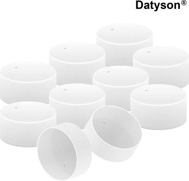 Datyson Staubschutzkappe für Stereomikroskope und Okulare, Slip-on Female Cap, Weiß, 30 mm - Bild 1
