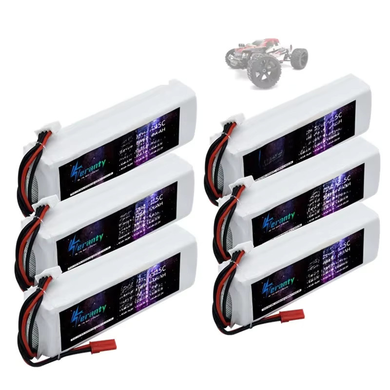 3er-Set TERFPV LiPo Akku 11,1 V mit XT60 oder Deans T Anschluss für RC Flugzeuge, Autos, FPV Drohnen und Quadcopter, Farbe: Weiß - Bild 2