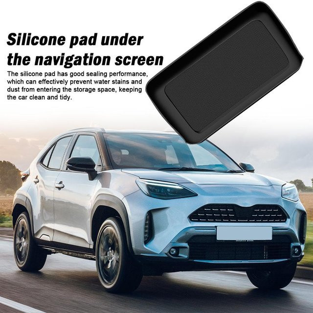 Silikon-Pad für Toyota Yaris Cross 2019-2025 zur Aufbewahrung in der Box unter dem Navigationsbildschirm, Schwarz - Bild 1