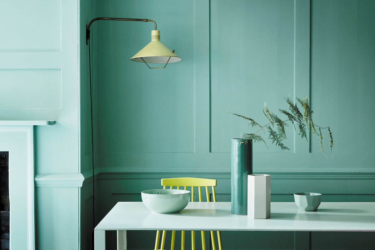 Little Greene Absolute Matt Emulsion Archive Colour Pall Mall 309 in Grün-Blau, 0,25 l - Bild 2