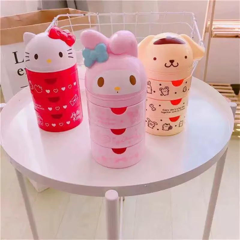 Sanrio Hello Kitty My Melody Aufbewahrungsbox, 3-lagige Schubladen-Aufbewahrungsbox - Bild 2