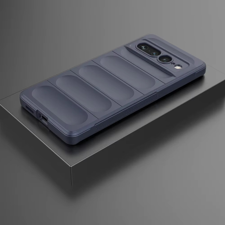 Stoßfeste Anti-Rutsch Schutzhülle für Google Pixel 9 9A 8 Pro XL 7 Pro 6A mit mattem Kameragehäuse in Schwarz oder Blau - Bild 2
