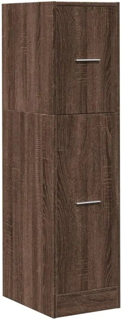 vidaXL Apothekerschrank in Eiche Braun aus Holzwerkstoff, B/T/H: 30 x 41 x 118 cm - Bild 1