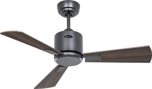 CasaFan ECO NEO III 92 BG-NB/KI WiFi Deckenventilator in Basalt-Grau mit Flügeln in Nussbaum/Kirsche, Fernbedienung, Timer und Winterbetrieb - Bild 1