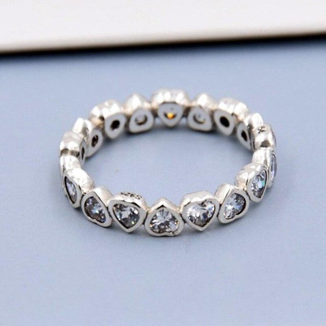 YIRAN Jewelry Ring, 925 Silber, Kristall, Zirkonia, Damen - Bild 1