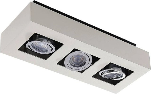 Arcchio Vince 3-flammiger Strahler aus Aluminium in Weiß, moderne Deckenleuchte für Flur mit GU10 Fassung - Bild 1