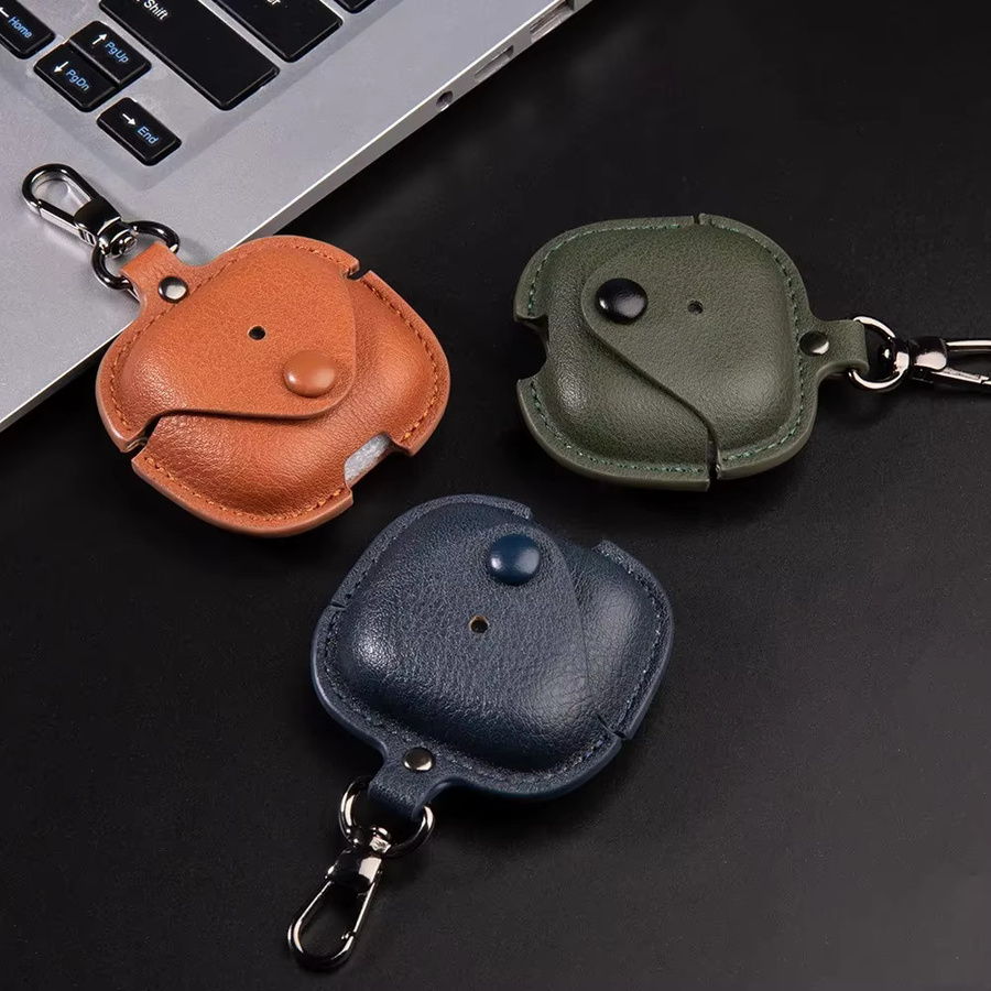 Apple Ledertasche für AirPods 4. Generation mit Haken und Lanyard im Business-Stil - Bild 4