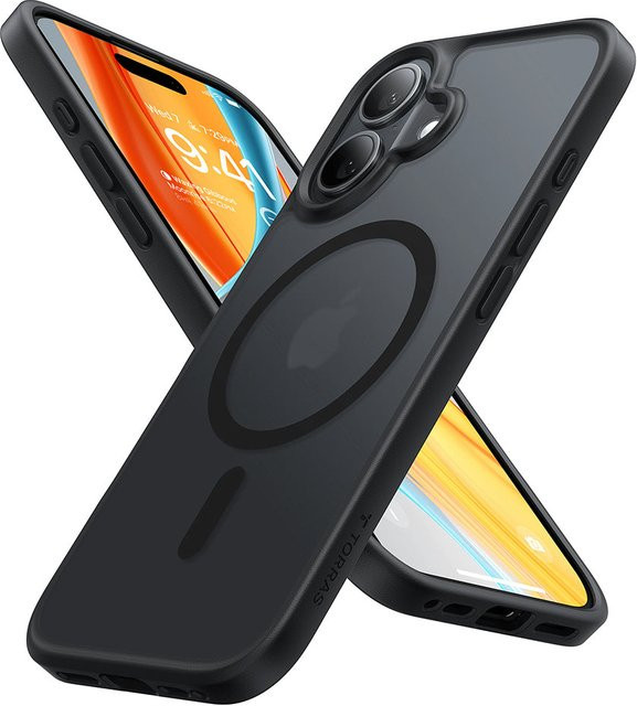 Torras Guardian MagSafe Schutzhülle für Apple iPhone 16 in Schwarz - Bild 1