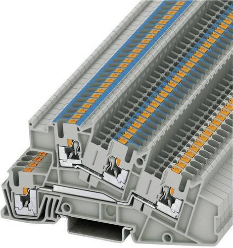 Phoenix Contact 3213954 Installationsklemme mit Schnellanschluss, 5,2 mm, Grau - Bild 1
