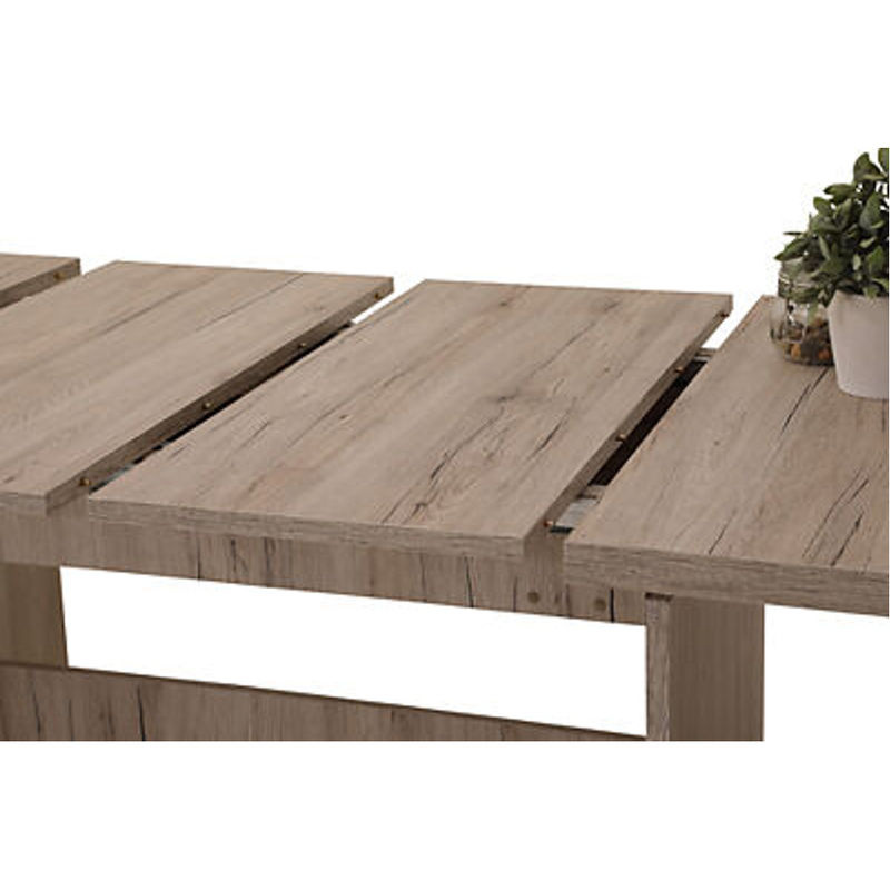 Esstisch Hela LIA II aus Holzwerkstoff in Eiche Sand, erweiterbar, B: 160 cm, H: 76 cm, T: 90 cm - Bild 3