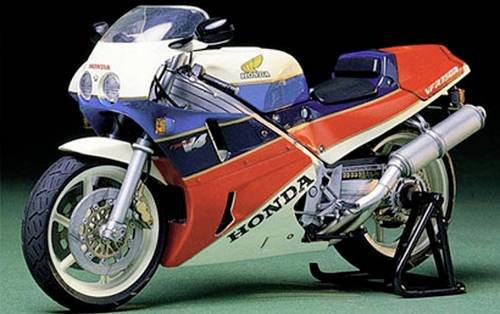 Tamiya Honda VFR 750R 1987 Motorradmodell Bausatz Maßstab 1:12 - Bild 1