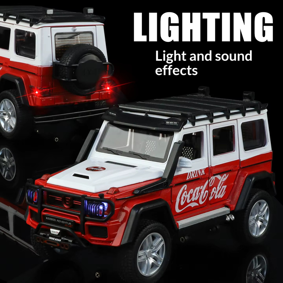 Maisto G63 Coke Version, Automodell, 1:24 Maßstab, mit Licht und Sound, ab 6 Jahren - Bild 3