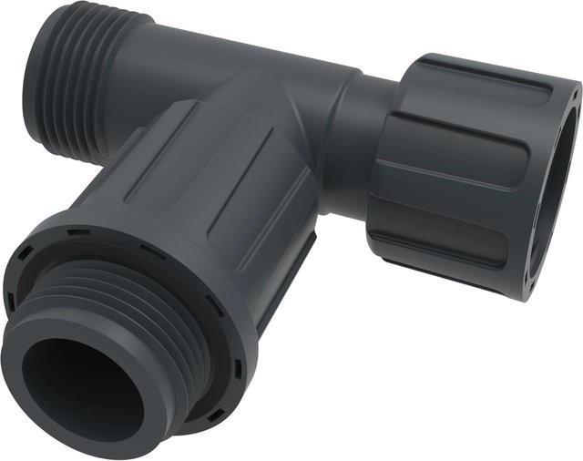 Floraworld T-Ventilverbinder mit flexiblem Gewindeteil, 2 x 1 Zoll (25 mm) IG und 1 x 1 Zoll (25 mm) AG - Bild 1