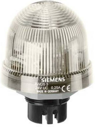 Siemens Sirius Signallampe LED transparent mit Leuchtmittel Durchmesser: 70 mm, Höhe: 66 mm - Bild 1