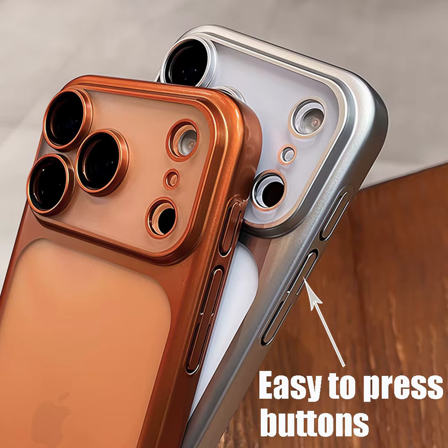 KaiYingF Silikonhülle mit Linsenfilm-Schutz für iPhone 11 bis iPhone 17 Pro Max, matte Beschichtung, transparent, blau, orange - Bild 3