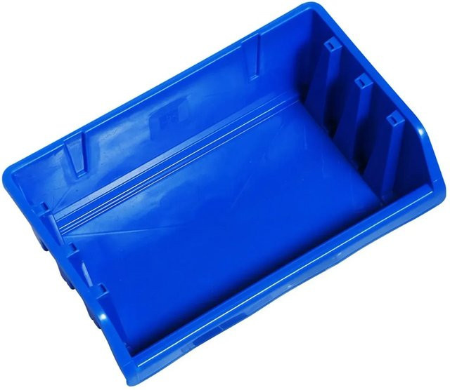 LUX-TOOLS Lagersichtbox Blau Größe 5 aus Kunststoff wandmontierbar - Bild 1