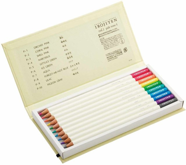 Tombow IROJITEN Farbstifte Set Pastellfarben in Multicolour aus Holz - Bild 1