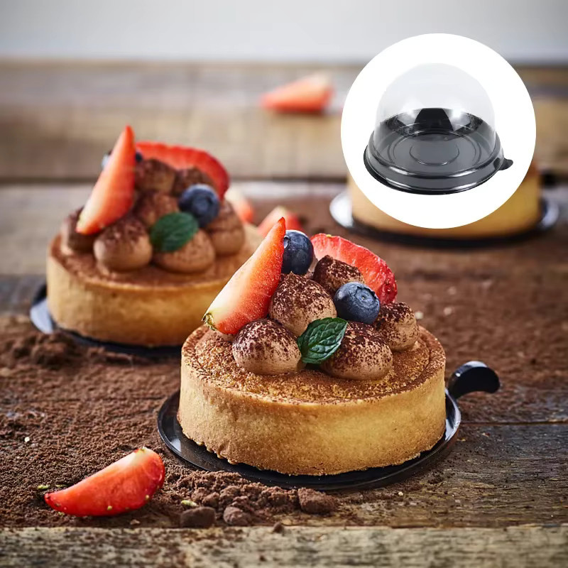 Transparente Mini Dessert und Cupcake Boxen aus Kunststoff für Gebäck und Geschenke - Bild 2