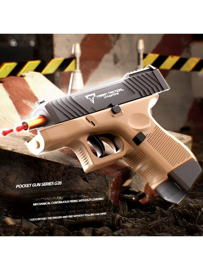 TTI Manuelle Mini G26 Taschenspielzeugpistole, Soft Bullet Launcher, Gel Blaster, Kunststoff - Bild 4