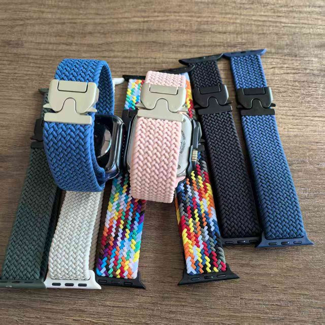 Geflochtenes Armband, Textil/NATO, Weiß, für Apple Watch - Bild 1