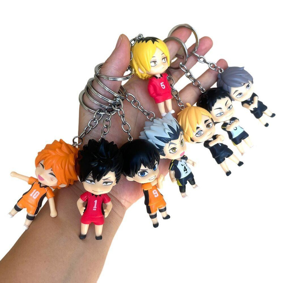 Yiran toy 1 Haikyu!! Kenma Kozume Shoyo Hinata Figur Schlüsselanhänger 8-teiliges Set - Bild 3
