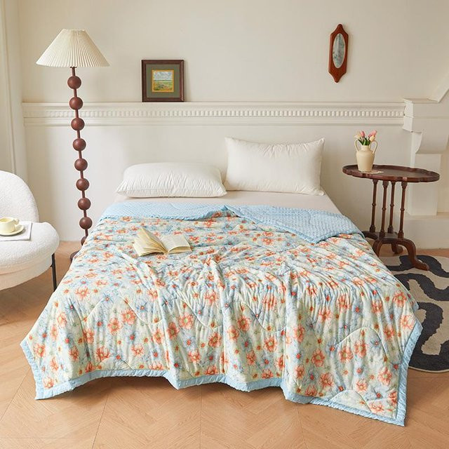 Bonenjoy Steppdecke aus Mikrofaser für Sommer und Frühling, atmungsaktiv, Mehrfarbig, B/H: 150 x 200 cm - Bild 1
