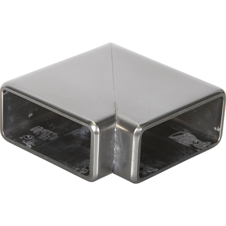 Dieda Winkel 90° horizontal aus Aluminium in Silber für Aluminiumhandlauf - Bild 2