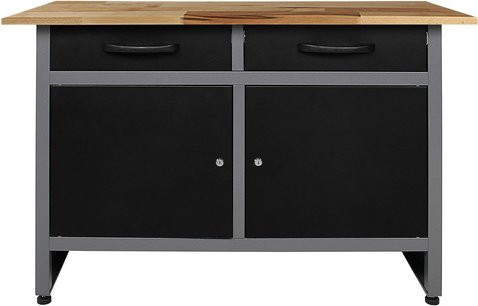 Ondis24 Werkbank Werner aus Metall in Anthrazit und Schwarz, B/T/H: 120 x 510 x 85 cm - Bild 1