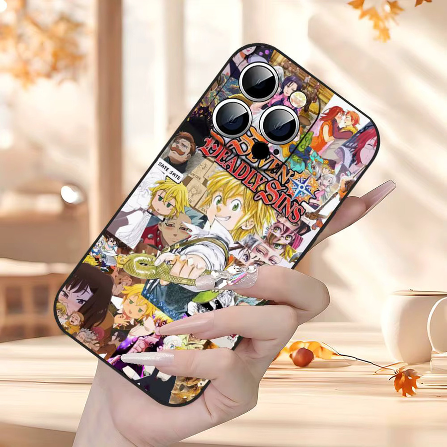 Seven Deadly Sins Handyhülle für Apple iPhone 15 Pro Max 14 Pro 13 12 11 16 Plus SE XR XS X Multicolor - Bild 2