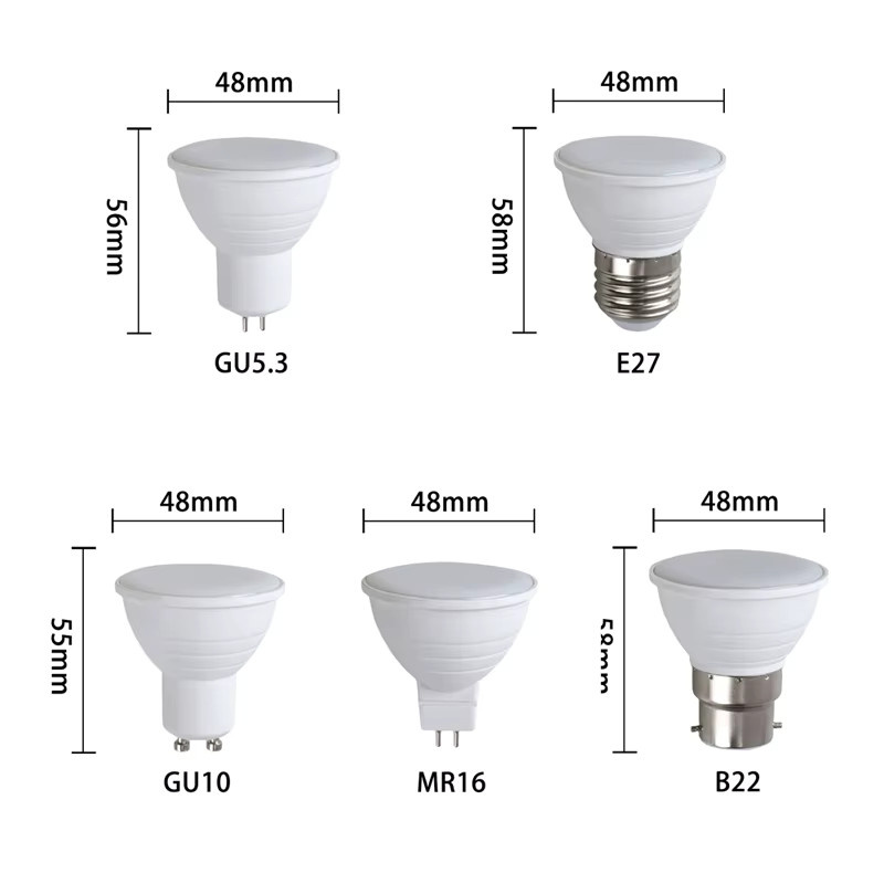 10 Stück YORYZENG GU10 LED Scheinwerfer dimmbar, 7W, 110 Grad Abstrahlwinkel, Weiß - Bild 2