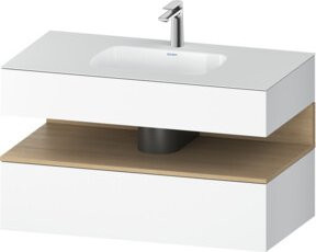 Duravit Qatego Einbauwaschtisch-Möbel-Set in Weiß, B/T/H: 100 x 55 x 60 cm - Bild 1