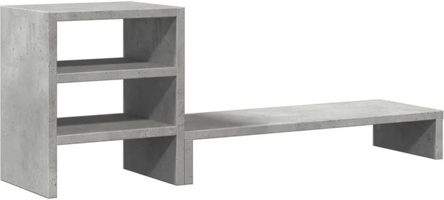 vidaXL Monitorständer mit Schreibtisch-Organizer in Betongrau, B/T/H: 30 x 20 x 20 cm - Bild 1