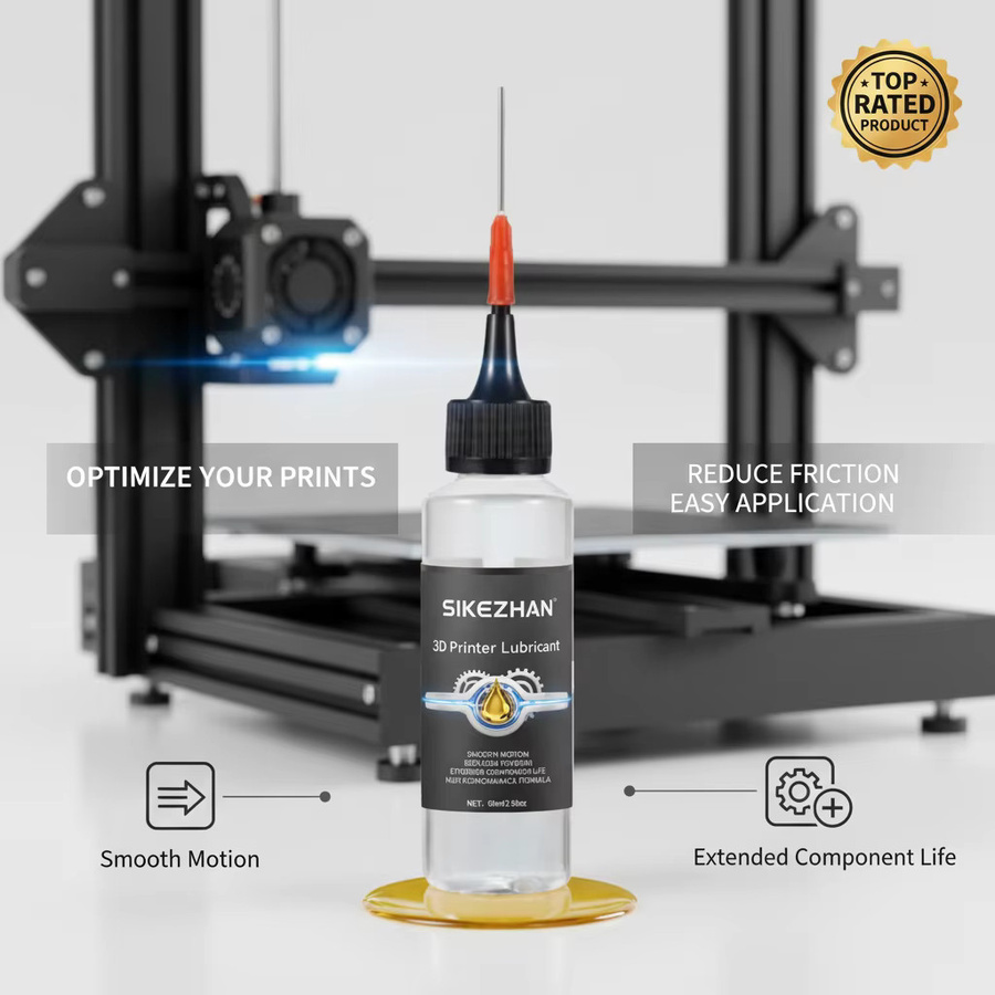 Universelles Schmieröl für 3D-Drucker-Bewegungssysteme zur Geräuschreduzierung und Vibrationsdämpfung, transparent - Bild 2