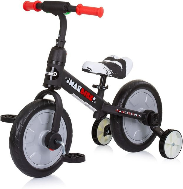 Chipolino Max Bike 2 in 1 Dreirad und Laufrad mit 10 Zoll Rädern in Grau/Bunt und höhenverstellbarer Funktion - Bild 1